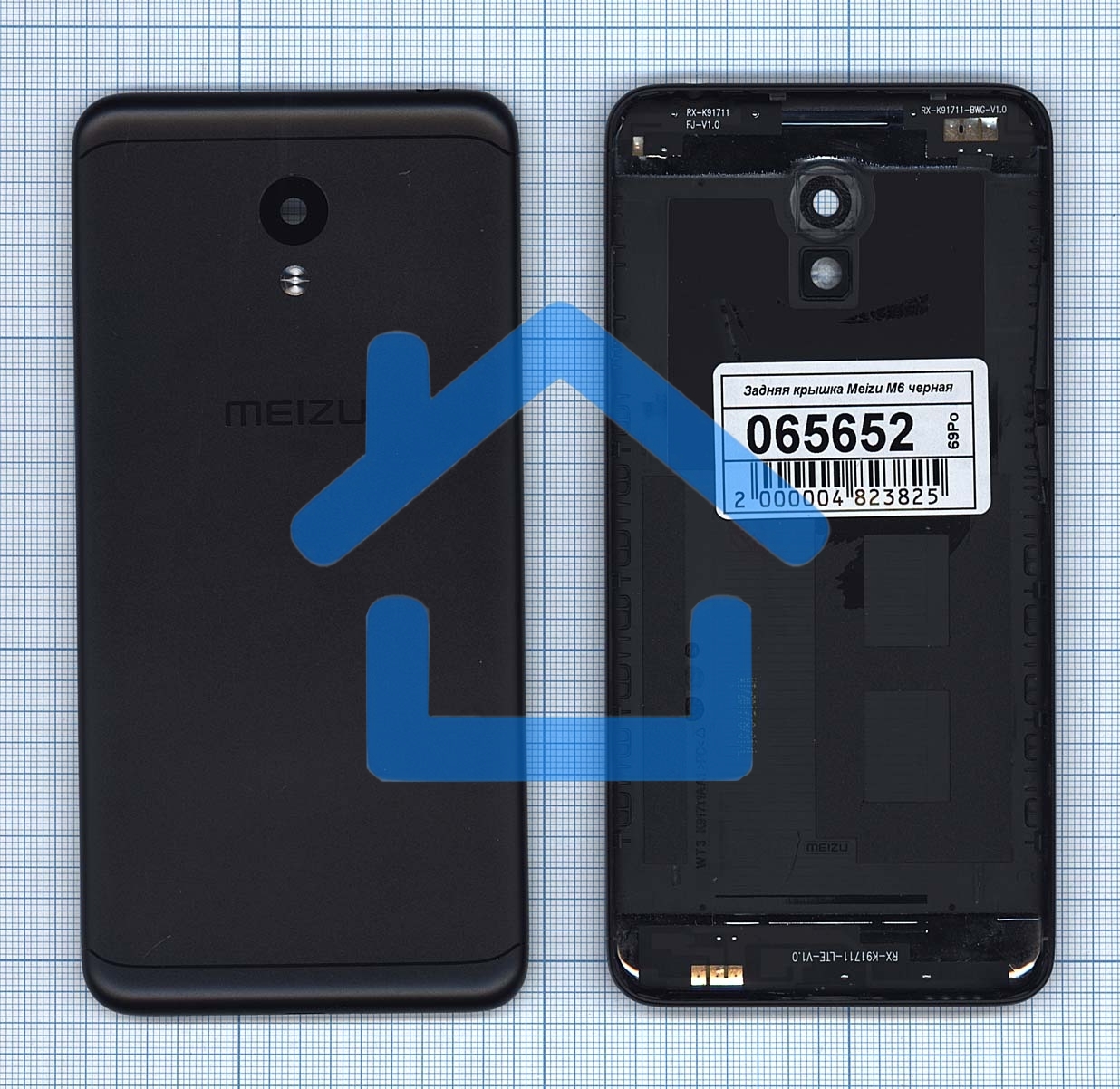Задняя крышка для Meizu M6 черный
