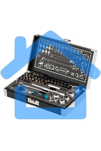 Набор бит GROSS 11625и головок торцевых 1/4'' карданный ключ трещотка адаптер s2 37шт.