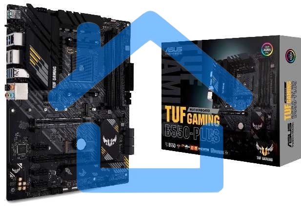 Материнская плата ASUS TUF GAMING B550-PLUS, AM4, AMD B550, 4xDDR4, 6xSATA, 2xM.2, 1xPCIe 4.0 x16, 1xPCIe 3.0 x16, 3xPCIe x1, 1xHDMI, 1xDP, 1x 2.5Gb LAN, 4xUSB-A 3.2 Gen 1, 1xUSB-A 3.2 Gen 2, 2xUSB-A 2.0, 1xUSB-C 3.2 Gen 2, 5x3.5 мм, 7.1, ATX