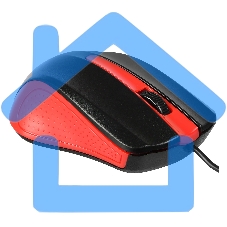 Мышь проводная Acer OMW012 черный/красный, 1200 dpi, USB, кнопки - 3