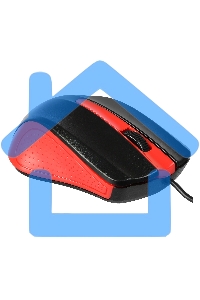 Мышь проводная Acer OMW012 черный/красный, 1200 dpi, USB, кнопки - 3