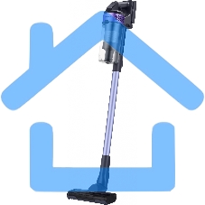 Пылесос вертикальный Samsung VS15A6031R4/EV фиолетовый/черный, питание от аккумулятора, 150 Вт, уборка сухая, пылесборник 0.8 л, работа от АКБ max 40 мин.