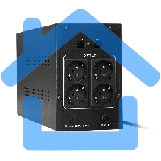 Источник бесперебойного питания ExeGate SpecialPro Smart LLB-1600.LCD.AVR.4SH 1600VA/950W, LCD, AVR, 4*Schuko, черный