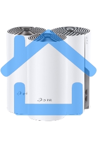 Домашняя Mesh Wi-Fi система TP-Link Deco E4 (3-Pack), 1167Мбит/с (5 ГГц: до 867 Мбит/с + 2,4 ГГц: до 300 Мбит/с), 2 порта 100 Мбит/с, 2 встроенные антенны на каждом модуле Deco