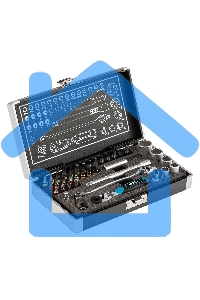 Набор бит GROSS 11625и головок торцевых 1/4'' карданный ключ трещотка адаптер s2 37шт.