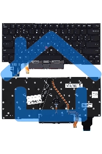 Клавиатура для ноутбука Lenovo ThinkPad X1 carbon Gen 7 2019 черная с подсветкой