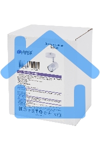 Светильник Hiper Светильник встраиваемый белый + Хром H078-1 Поворотный, мощность ламп до 50Вт Размер 13х27
