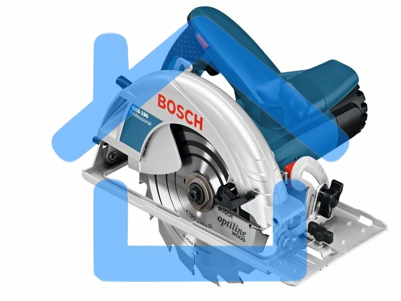 Пила дисковая Bosch GKS 190 0601623000 1200 Вт, 190х30мм, 66мм, 4,2кг, коробка