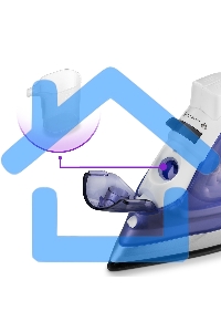 Утюг Kitfort KT-2603 1300Вт белый/фиолетовый