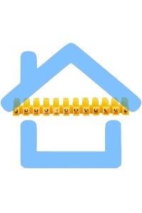 Клеммная винтовая колодка KВ-4 1,5-4, ток 3 A, полиэтилен желтый Rexant (10 шт./уп.)