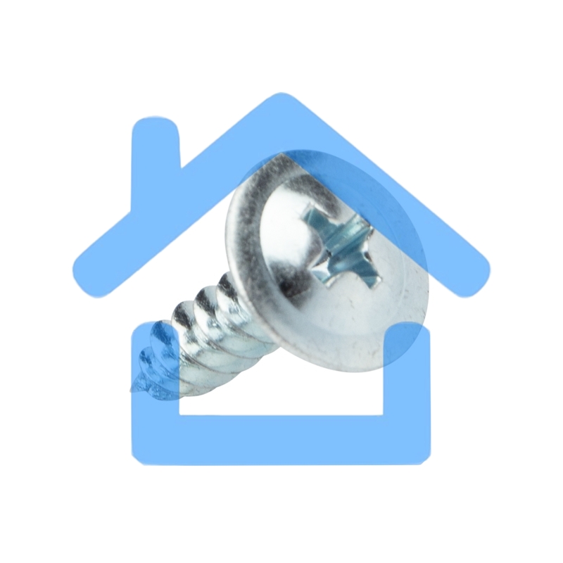 Саморез с прессшайбой KRANZ ПШС острый 4.2х16, короб (200 шт./уп.)