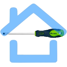 Отвертка, SL5,0 х 100 мм, CrV, 2-х компонентная рукоятка Сибртех