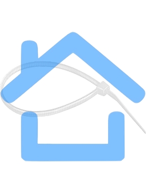 Хомуты, 160 х 2,5 мм, пластиковые, белые, 100 шт. Сибртех