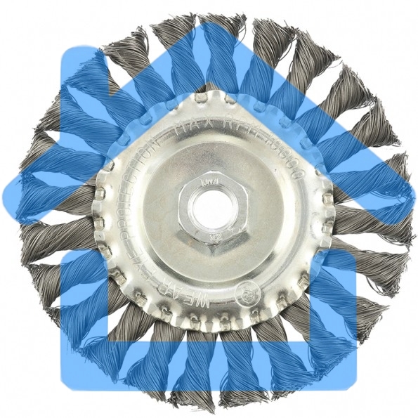 Щетка Matrix для УШМ 125 мм, М14, плоская, крученая проволока 0,35 мм