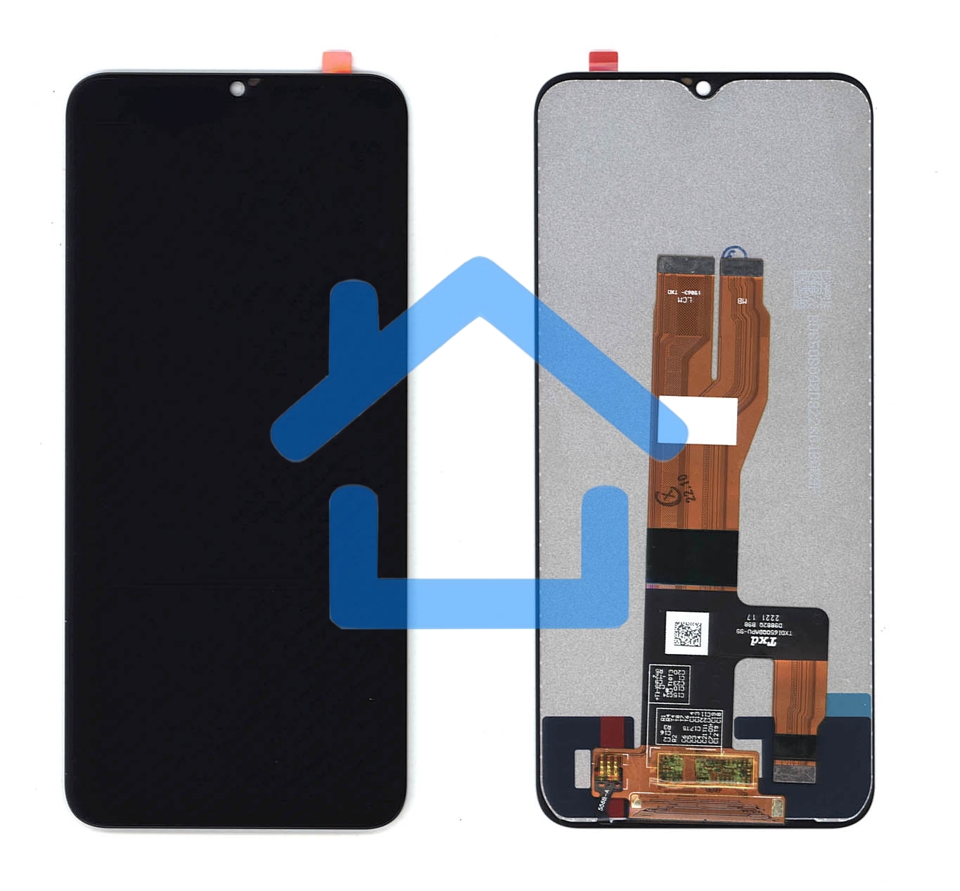 Дисплей для Realme C30 черный