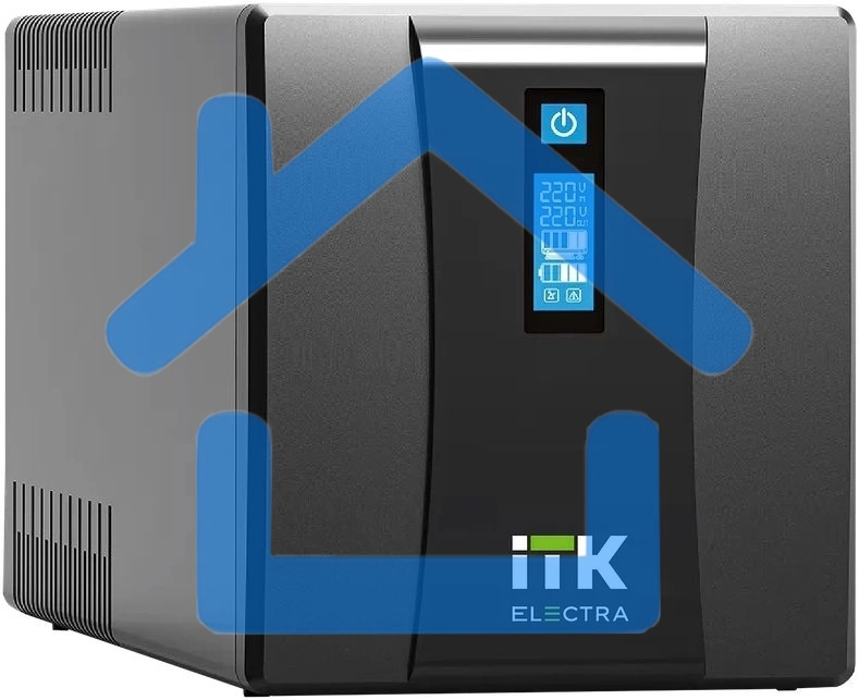 Источник бесперебойного питания Line-interactive 1,2кВА/720Вт, фаза 1/1, LCD дисплей, с АКБ 2х7AH, USB