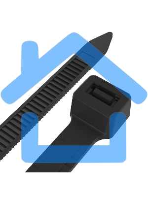 Хомут-стяжкa нейлоновая с тройным замком Rexant 250x3,6 мм, черная, упаковка 100 шт.