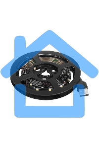 Лента светодиодная с USB коннектором 5 В, 8 мм, IP65, SMD 2835, 60 LED/m, цвет свечения желтый