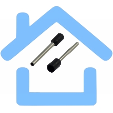 Наконечник штыревой втулочный изолированный F-18 мм 1.5 мм² (НШВи 1.5-18) черный Rexant