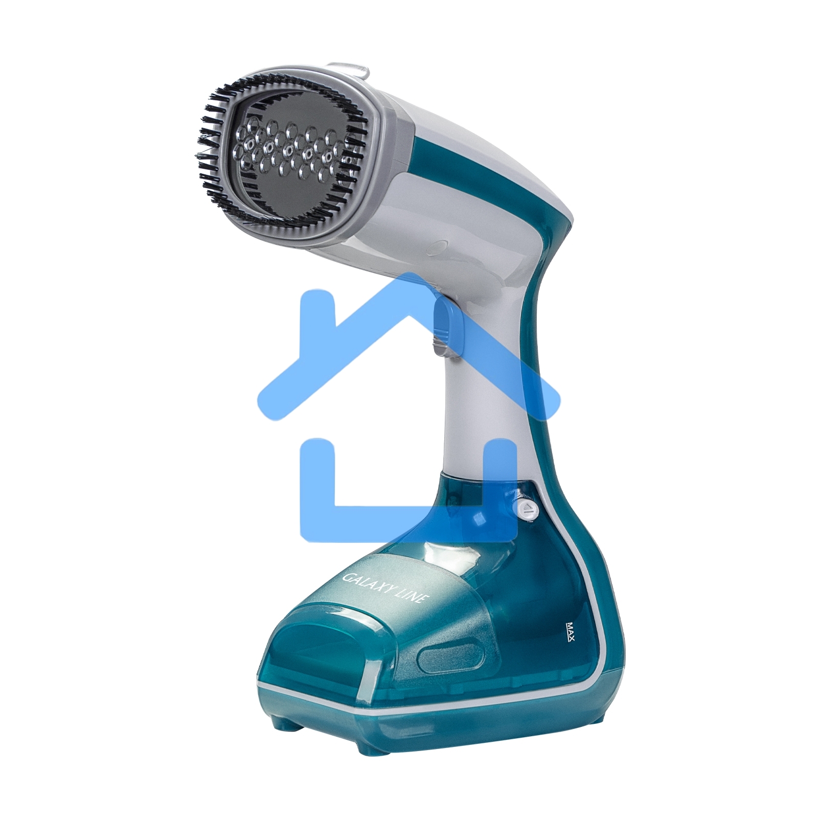 Отпариватель Galaxy Line GL 6192, синий с белым, ручной, 1000 Вт, постоянная подача пара до 25 г/мин