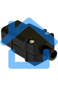 Разъемы для силового кабеля Hyperline CON-IEC320C20 Разъем IEC 60320 C20 220В 16A на кабель, контакты на винтах (плоские выступающие штыревые контакты в пластиковом обрамлении), прямой