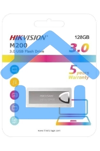Флешка USB R/W Hikvision 128Gb M200 HS-USB-M200 128G USB2.0 серебристый