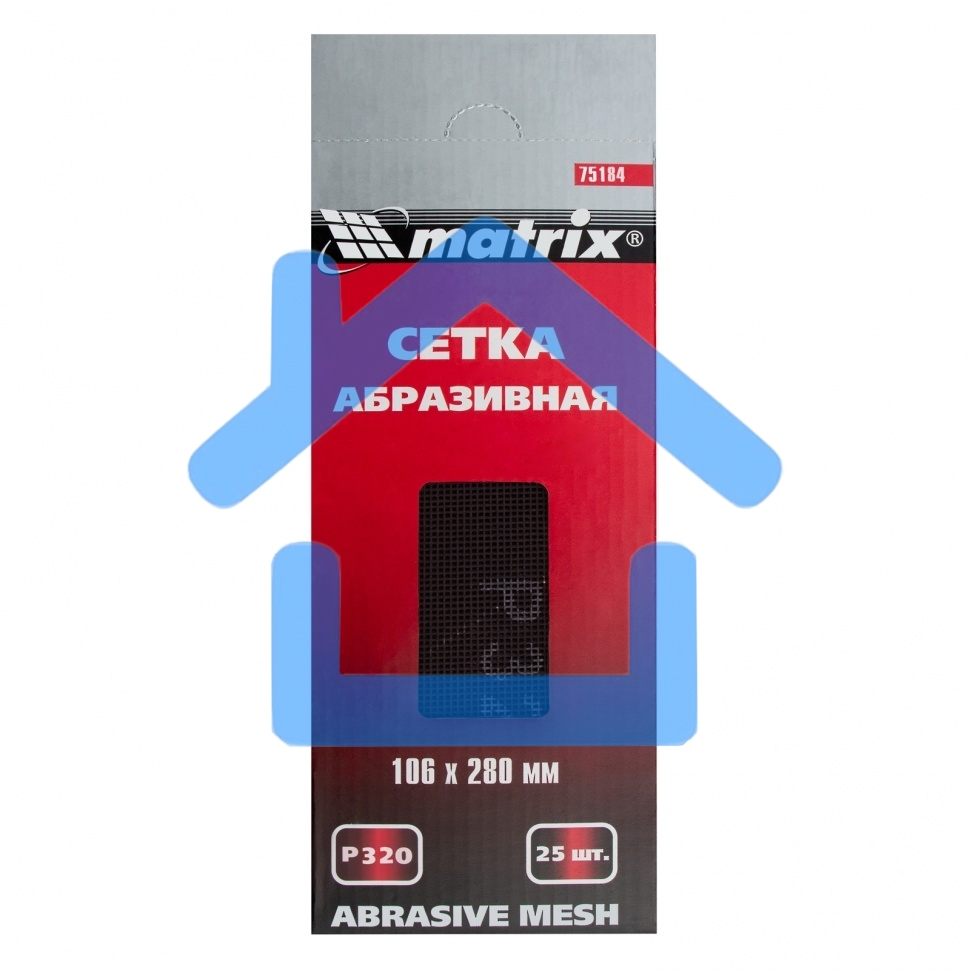 Сетка абразивная, P 320, 106 х 280 мм, 25 шт. Matrix