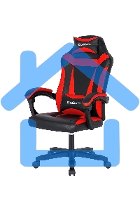 Кресло игровое Defender Master черный/Красный, полиуретан, 50мм