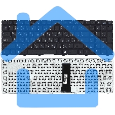 Клавиатура для ноутбука DNS Clevo WA50SFQ горизонтальный Enter черный