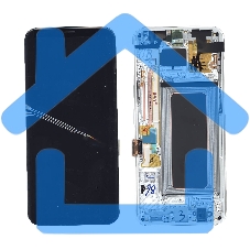 Дисплей для Samsung Galaxy S8 Plus SM-G955F черный c серебристой рамкой