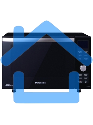 Микроволновая печь Panasonic NN-DF383BZPE черный, 23 л, 1070 Вт, переключатели - поворотный механизм/сенсор