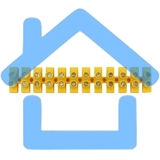Клеммная винтовая колодка KВ-4 1,5-4, ток 3 A, полиэтилен желтый Rexant (10 шт./уп.)
