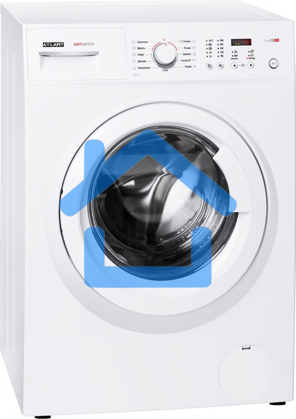 Стиральная машина Atlant СМА 40М105-00 белый, загрузка фронтальная 4 кг, 1000 об/мин., класс: А+