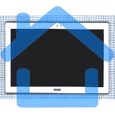 Модуль (матрица + тачскрин) для Lenovo Tab 4 TB-X704 белый с рамкой