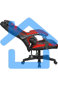 Кресло игровое Defender Master черный/Красный, полиуретан, 50мм