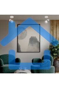 Светильник Hiper Светильник встраиваемый белый + Хром H078-1 Поворотный, мощность ламп до 50Вт Размер 13х27