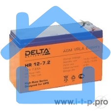 Батарея Delta HR 12-7.2 (12V, 7.2Ah)
