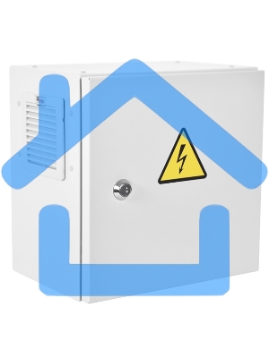 Шкаф ЭКОНОМ уличный всепогодный настенный укомплектованный (В300 Ш300 Г210), комплектация T1-IP54