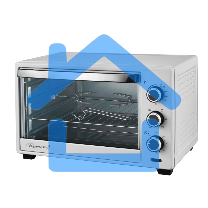 Мини-печь Великие реки Воронеж-2 белый, 1600 Вт, 33 л, таймер 60 мин