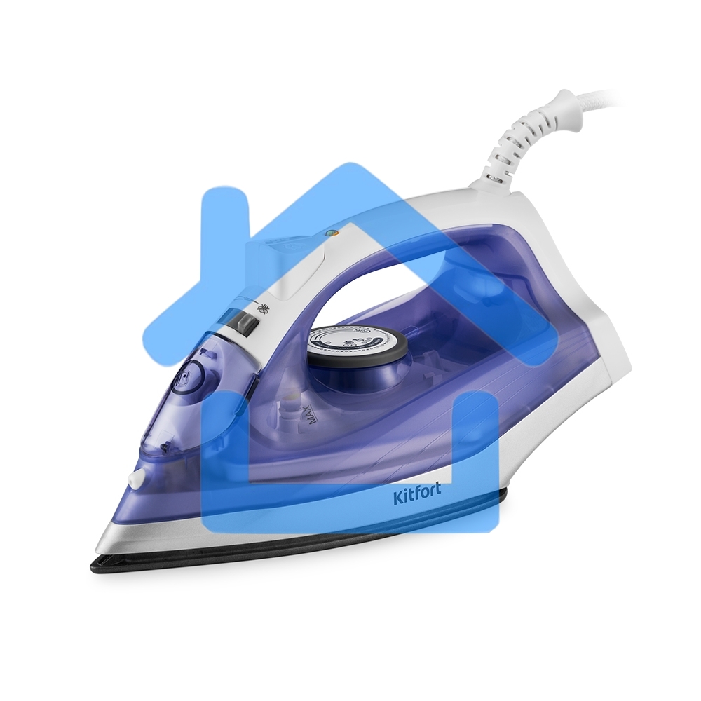 Утюг Kitfort KT-2603 1300Вт белый/фиолетовый