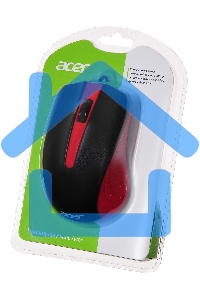 Мышь проводная Acer OMW012 черный/красный, 1200 dpi, USB, кнопки - 3