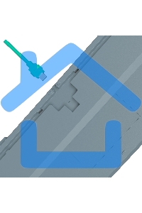 Клавиатура A4Tech Bloody S87 Energy проводная USB серый/зеленый