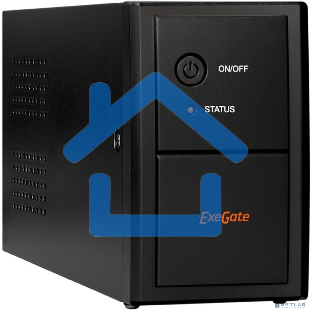 Источник бесперебойного питания ExeGate SpecialPro UNB-800.LED.AVR.EURO 800VA/480W, LED, AVR, 2 евророзетки, черный