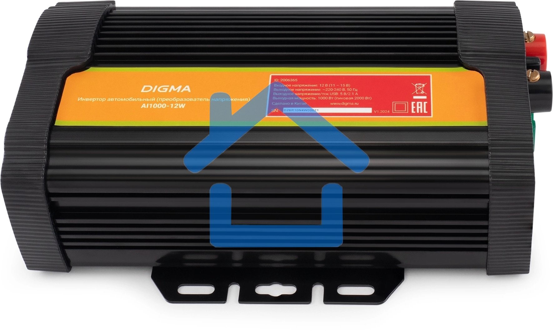 Автоинвертор Digma AI1000-12W 1000Вт