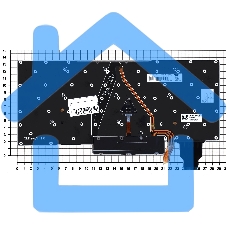 Клавиатура для ноутбука Lenovo ThinkPad X1 carbon Gen 7 2019 черная с подсветкой