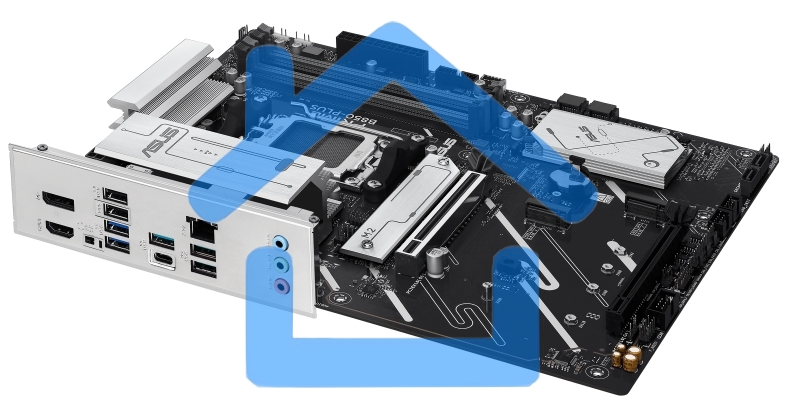 Материнская плата ASUS PRIME B850-PLUS, AM5, AMD B850, 4xDDR5, 4xSATA, 3xM.2, 1xPCIe 5.0 x16, 1xPCIe 4.0 x16, 1xDP, 1xHDMI, 1x2.5Gb LAN, 4xUSB-A 10Gbps, 1xUSB-C 10Gbps, 2xUSB-A 5Gbps, 2xUSB-A 2.0, 3x3.5 мм, 7.1, ATX