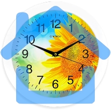 Часы настенные кварцевые Energy модель ЕС-97 подсолнух