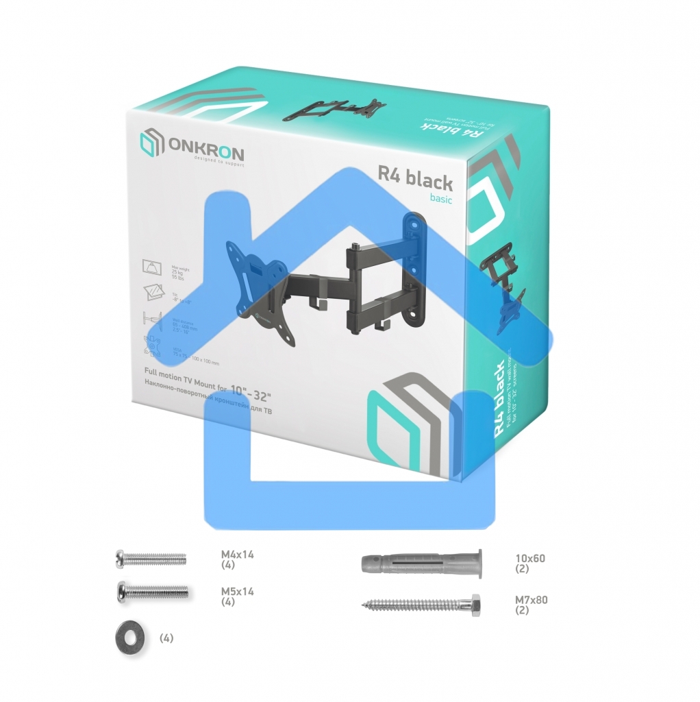 Кронштейн ONKRON R4 для телевизора 10