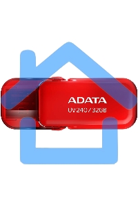 Флешка USB ADATA UV240 (AUV240-32G-RRD), 32 Gb, USB 2.0, R/W 15/5, красный