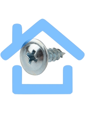 Саморез с прессшайбой KRANZ ПШС острый 4.2х13, короб (200 шт./уп.)